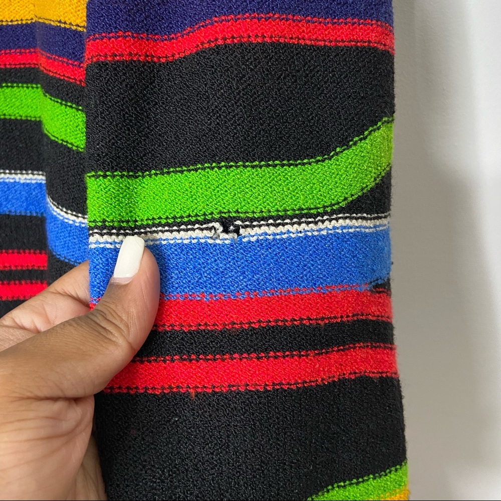 Steve Fabrikant Blazer Abstract Stripes Multi-color 90s Wool-Blend - Picture 8 of 11